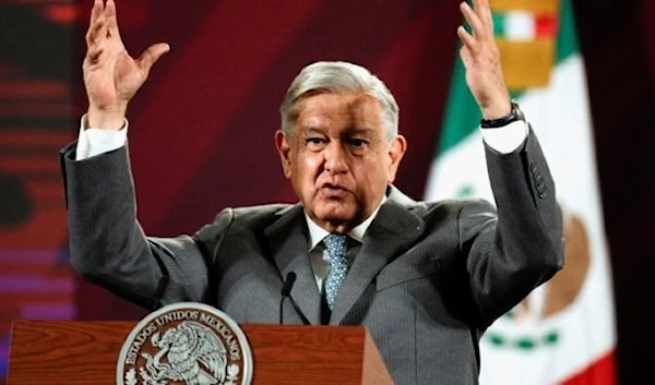 Mexican President Andres Manuel Lopez Obrador speaks during a news conference at the National Palace in Mexico City, Mexico March 7, 2023. (REUTERS File Photo)