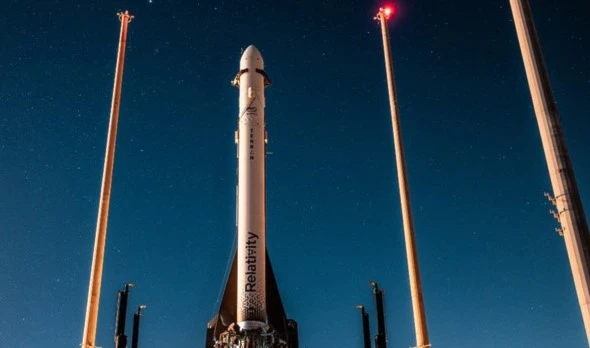 The Terran 1 is the world's first 3D printed rocket, with its second launch scheduled for March 11, 2023. (AFP)