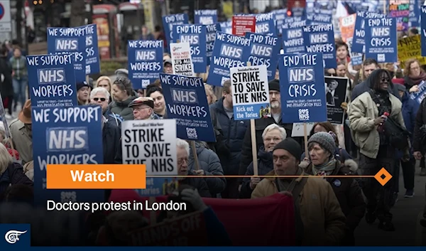 Doctors protest in London