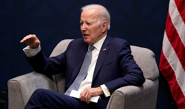 President Joe Biden meets Australian Prime Minister Anthony Albanese at Naval Base Point Loma, Monday, March 13, 2023, in San Diego. (AP)