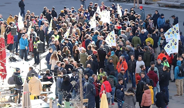 Google staff walked out in Zurich on Wednesday. (Syndicom)