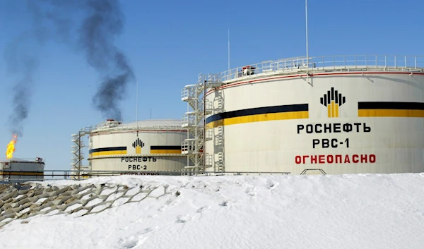 In this photo taken on Wednesday, April 5, 2006, A view of reservoirs of Russian state-controlled oil giant OAO Rosneft, at Priobskoye oil field near Nefteyugansk, in western Siberia, Russia (AP /Misha Japaridze)