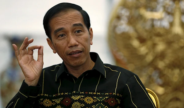 Indonesian president Joko Widodo during an interview in Jakarta in 2016 (Reuters)