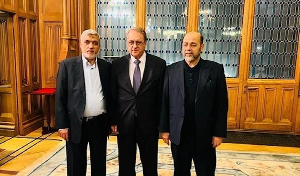 Russian Deputy Foreign Minister, Mikhail Bogdanov, met with a delegation of the Palestinian movement Hamas.