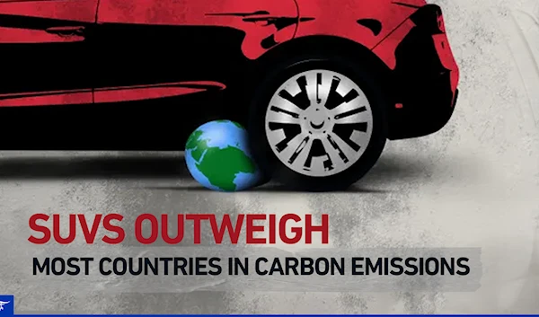 SUVs outweigh most countries in carbon emissions