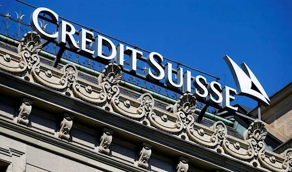 The logo of Swiss bank Credit Suisse is seen at its headquarters in Zurich, Switzerland March 24, 2021. (Reuters)