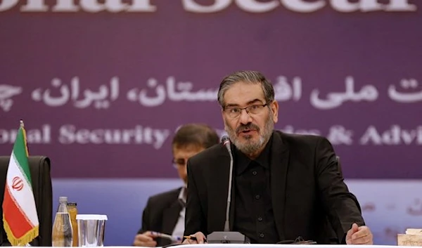 Iran Supreme National Security Council Secretary Ali Shamkhani speaks during a meeting in the Iranian capital Tehran. (AFP)