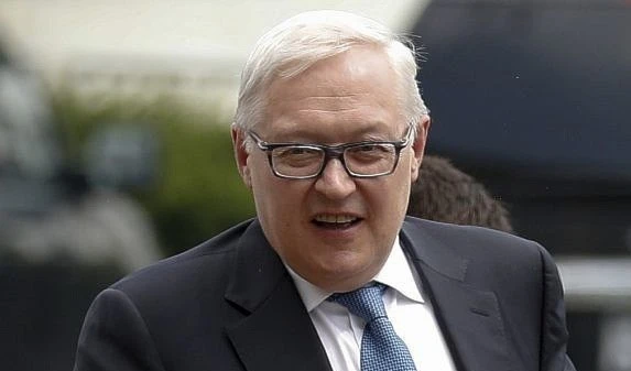 Russian Deputy Foreign Minister Sergei Ryabkov at the State Department in Washington (AP)