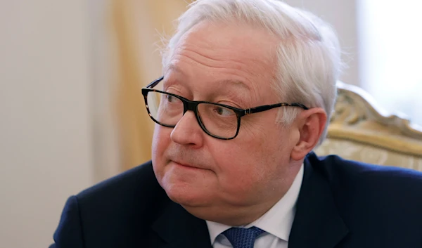 Russian Deputy Foreign Minister Sergei Ryabkov attends a meeting in Moscow, Russia, Tuesday, March 15, 2022. (AP)