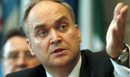 Russia’s new ambassador to the United States Anatoly Antonov speaks at a press conference. (AP)