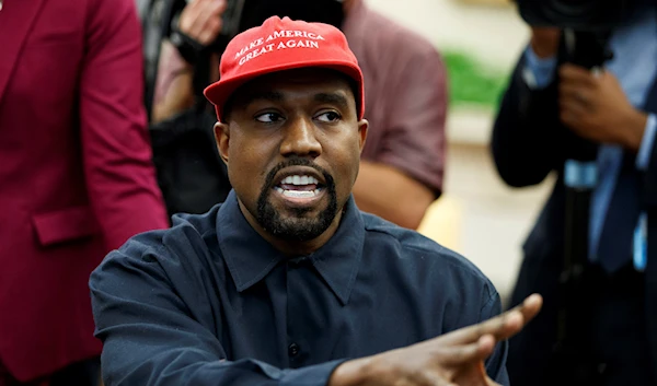 Rapper Kanye West speaks during a meeting in the Oval Office of the White House with President Donald Trump, Thursday, October 11, 2018, in Washington (AP).