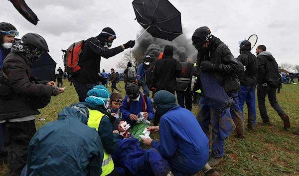 French police crackdown leaves protester's life hanging by a thread