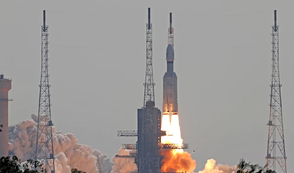 ISRO launches LVM3-M3/Oneweb India-2 Mission from Satish Dhawan Space Centre (SDSC) SHAR, Sriharikota. (Twitter/ISRO)