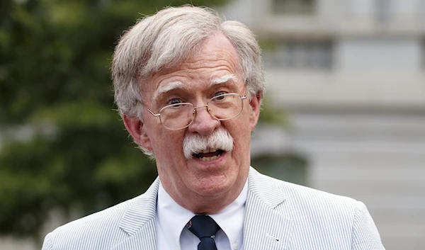 National security adviser John Bolton at the White House in Washington, DC in July 2019 (AP)