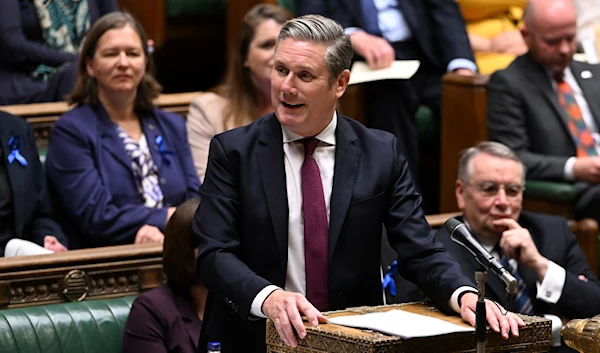 Britain's opposition Labour Party leader, Keir Starmer speaks during Prime Minister's Questions at the House of Commons in London, Britain June 22, 2022 (Reuters)