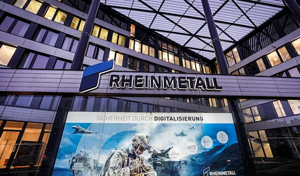 The headquarters of Germany's biggest arms manufacturer Rheinmetall AG are pictured in Duesseldorf, Germany, Monday, January 23, 2023 (AP).