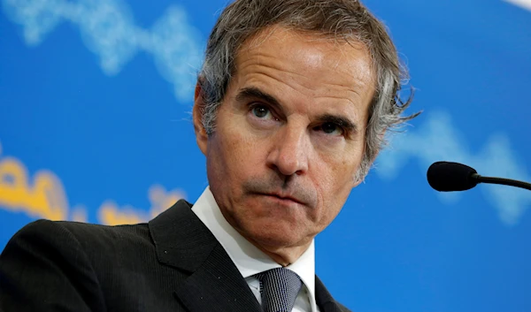 International Atomic Energy Organization, IAEA, Director General Rafael Mariano Grossi listens to a question during a joint press conference with head of Atomic Energy Organization of Iran Mohammad Eslami, in Tehran, Saturday, March 4, 2023.