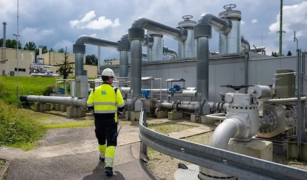 A natural gas storage facility in Bierwang, Germany (AFP)