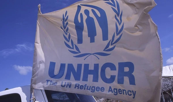 UN High Commission for Refugees flag (UNHCR)