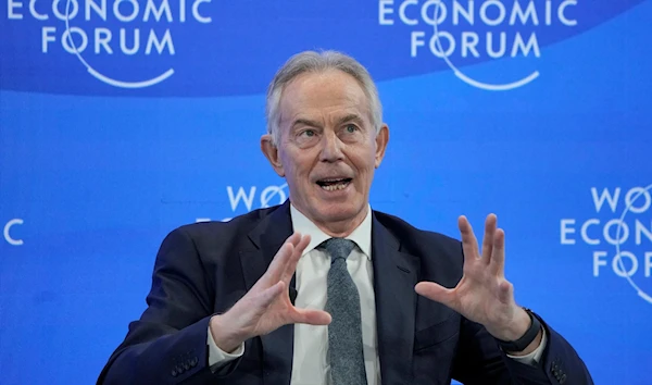 Tony Blair at the World Economic Forum, undated (AP)