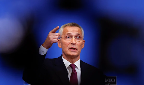 NATO Secretary General Jens Stoltenberg speaks during a news conference on the eve of a NATO summit in Brussels, Belgium March 23, 2022. (Reuters)