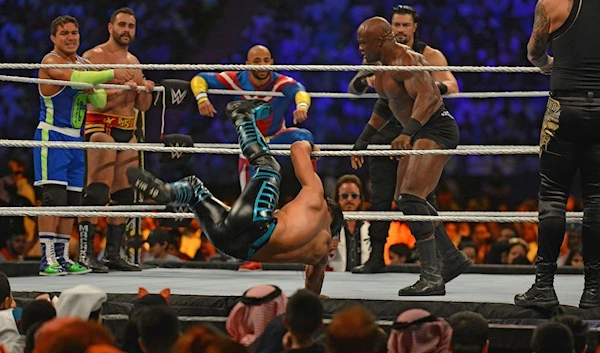 The World Wrestling Entertainment (WWE) Crown Jewel pay-per-view in Riyadh.&nbsp; The World Wrestling Entertainment (WWE) Crown Jewel pay-per-view in Riyadh. (AFP)