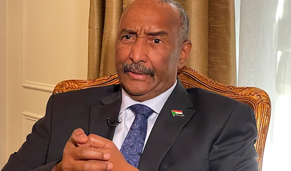 Sudan's General Abdel Fattah al-Burhan, answers questions during an interview, Thursday, Sept. 22, 2022, in New York. (AP)