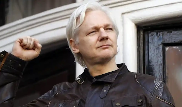 Julian Assange is in custody at London’s Belmarsh prison as he battles a US attempt to extradite him to face charges in connection with the publication of leaked documents. (AP)