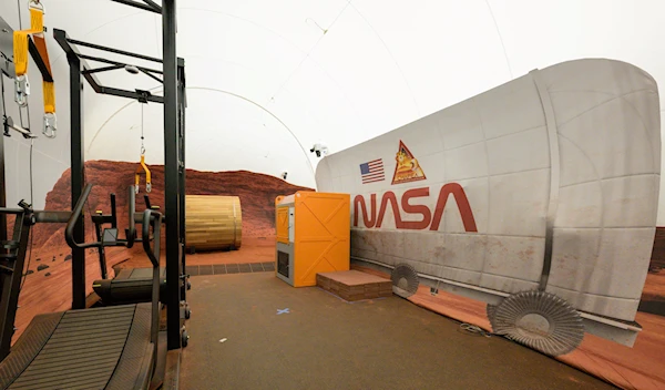 Part of the Mars Dune Alpha facility which aims to simulate exploration on Mars through gravity adjusted treadmills and VR technology, 17 March 2023. (@NASA_Johnson/Twitter)