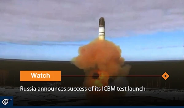 Russia announces success of its ICBM test launch