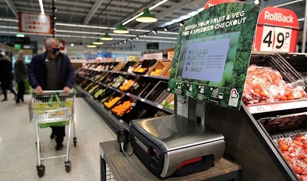 The grocery section at the UK supermarket ASDA in Leeds, United Kingdom, 19 October 2020. (Reuters)