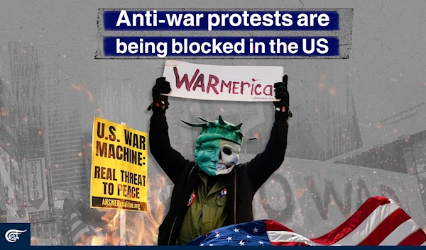 Anti-war protests are being blocked in the US