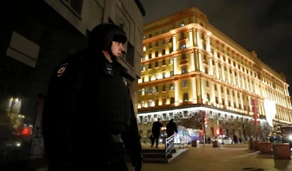 Security officers have blocked streets near the Federal Security Service (FSB) headquarters following the shooting incident )Reuters (