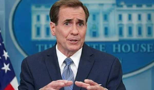 John Kirby, US National Security Council Coordinator for Strategic Communications, speaks to reporters during a press briefing at the White House in Washington, US, June 23, 2022. (REUTERS)