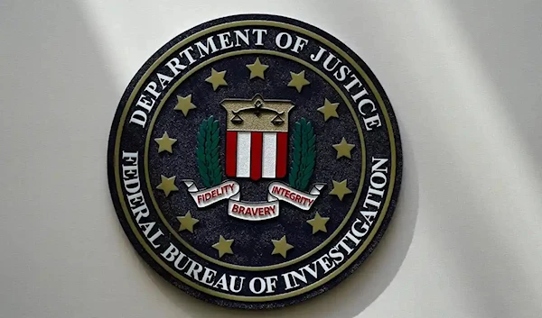 A logo of US Federal Bureau of Justice (AP)