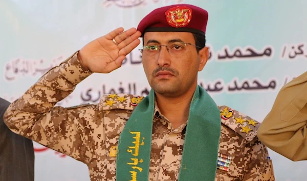 General Brigadier Yahya Saree during a cultural event organized by the Yemeni Armed Forces, October 1 2022. (Twitter)