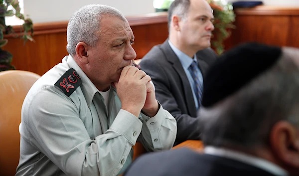 Then-Israeli Chief of Staff Lieutenant General Gadi Eizenkot, attends the weekly cabinet meeting in occupied Al-Quds, occupied Palestine, January 13, 2019 (AP)