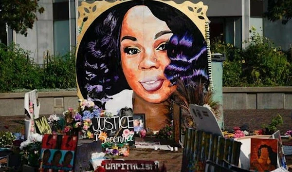 A memorial for Breonna Taylor in Louisville, Kentucky. (REUTERS)