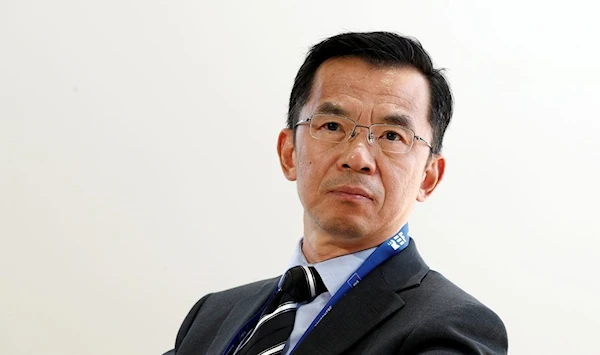 Chinese Ambassador to France Lu Shaye during an event in Paris, France in 2019 (Reuters)