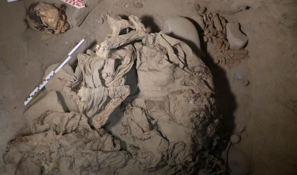 Archaeologists in Peru find adolescent wrapped mummy