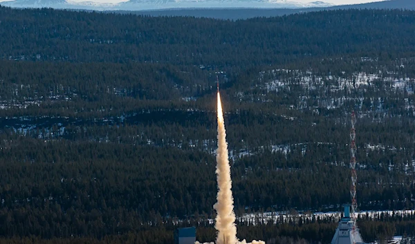 A microgravity research rocket was launched from Esrange Space Center on Monday April 24, 2023. (Swedish Space Corporation)