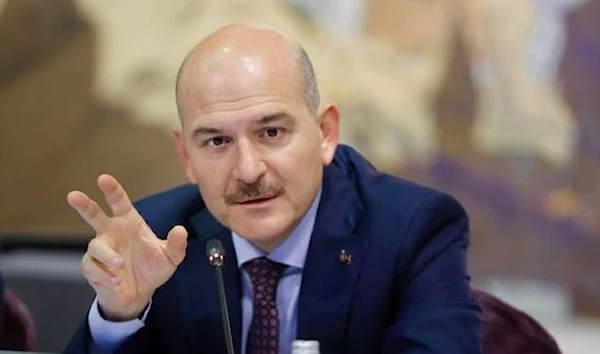 Turkish Interior Minister Suleyman Soylu speaks during a news conference in Istanbul, Turkey, August 21, 2019. (Reuters)