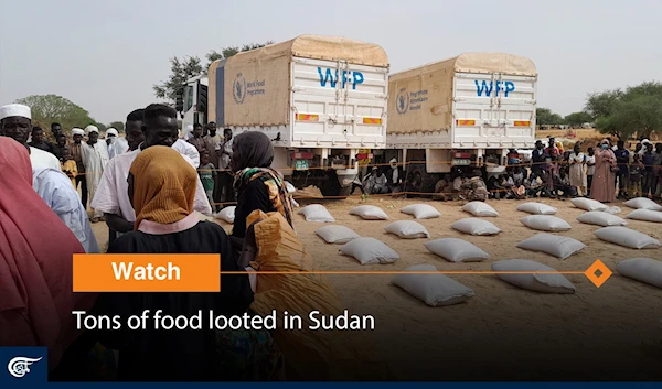 Tons of food looted in Sudan