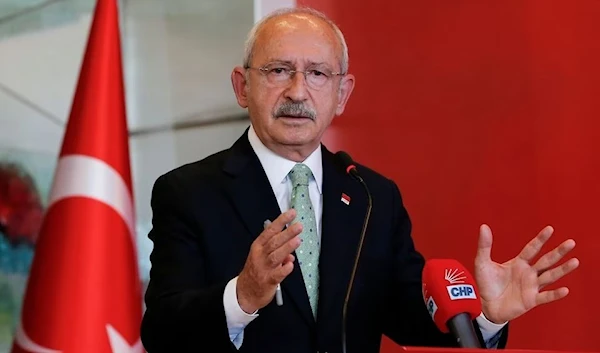 Kemal Kilidaroglu, leader of the  Republican People's Party (CHP) speaks at a press conference in Ankara, Turkey, 11 October 2021. (Reuters)