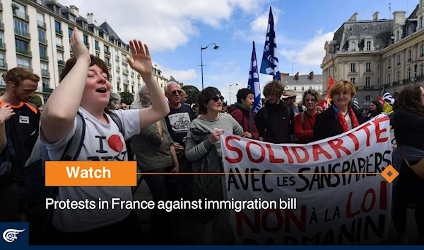 Protests in France against immigration bill