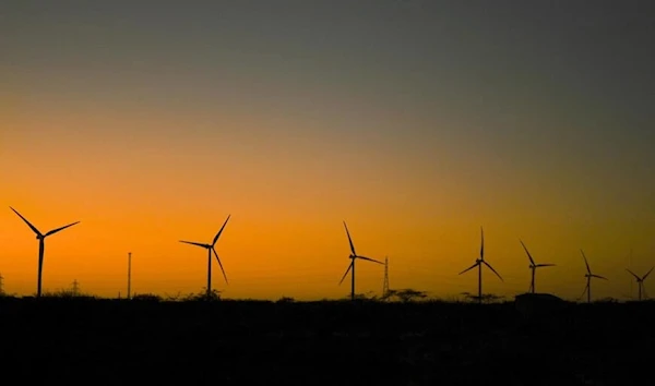 Wind energy installed in Colombia's far north. (AFP)