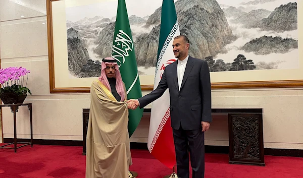 Iranian FM Hossein Amir-Abdollahian and Saudi counterpart ------ (Twitter/Frontline)