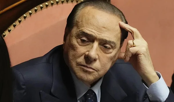 Forza Italia party leader Silvio Berlusconi at he Senate, in Rome, on Oct. 26, 2022 (AP)