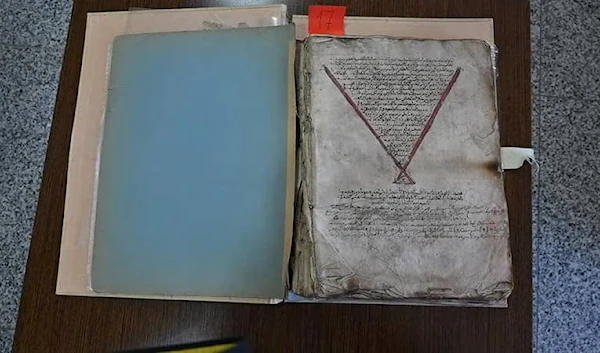 The manuscript is believed to have been taken by the French army after an attack on Sufi Islamic scholar and resistance leader Emir Abdelkader El Hassani. (Algerian Ministry of Foreign Affairs)