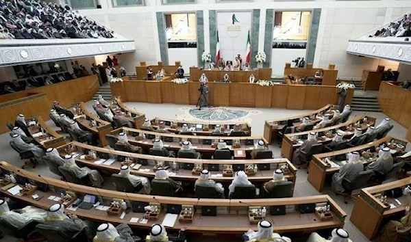 A view shows the first parliament session held after elections, in Kuwait City, Kuwait December 15, 2020. (Reuters)